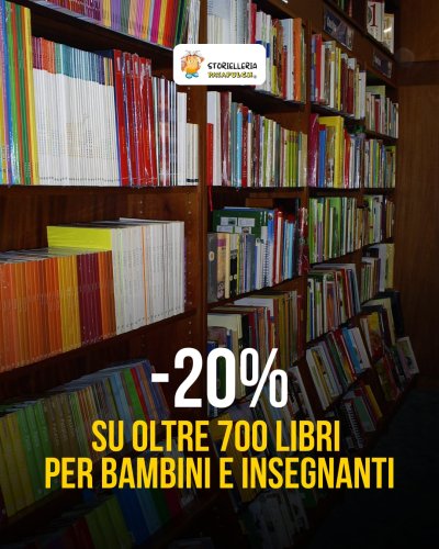 PROMO -20% SU TUTTO IL DISPONIBILE A MAGAZZINO. ASSORTIMENTO INFANZIA, PRIMARIA E MEDIE , INSEGNANTI E CAA
